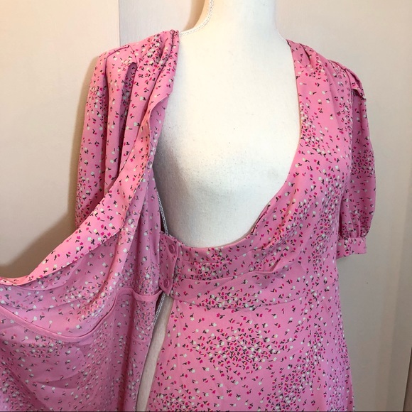 Kate Spade Meadow pink floral faux wrap dress NWOT - Picture 15 of 16